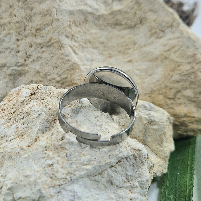 Inel oțel cu nu-mă-uita [4]