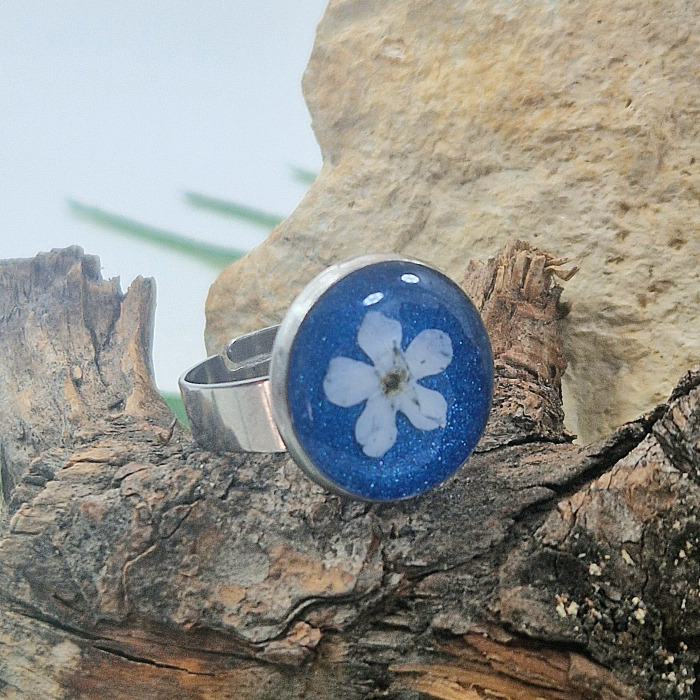 Nefelejcs acél gyűrű [1]