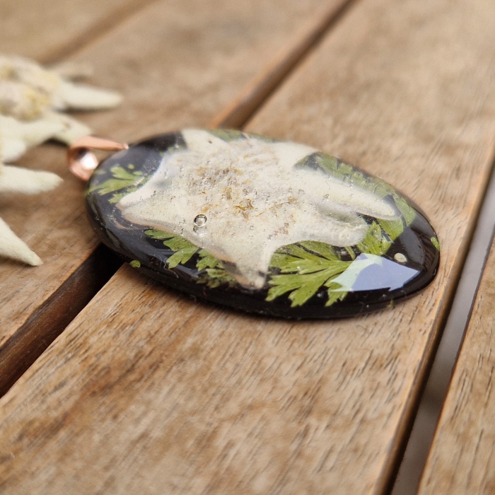 Havasi gyopár aranyozott ezüst medál [3]