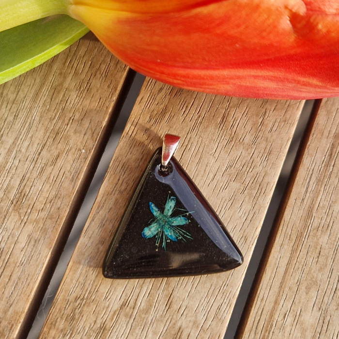 Vadvirágok 3D ezüst medál [2]