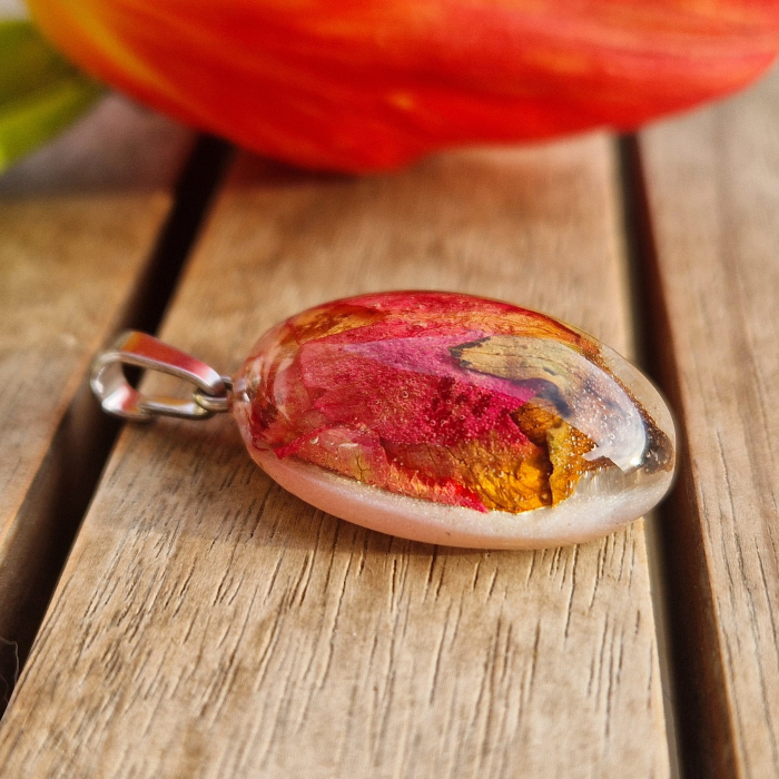 Törperózsa 3D ezüst medál [2]