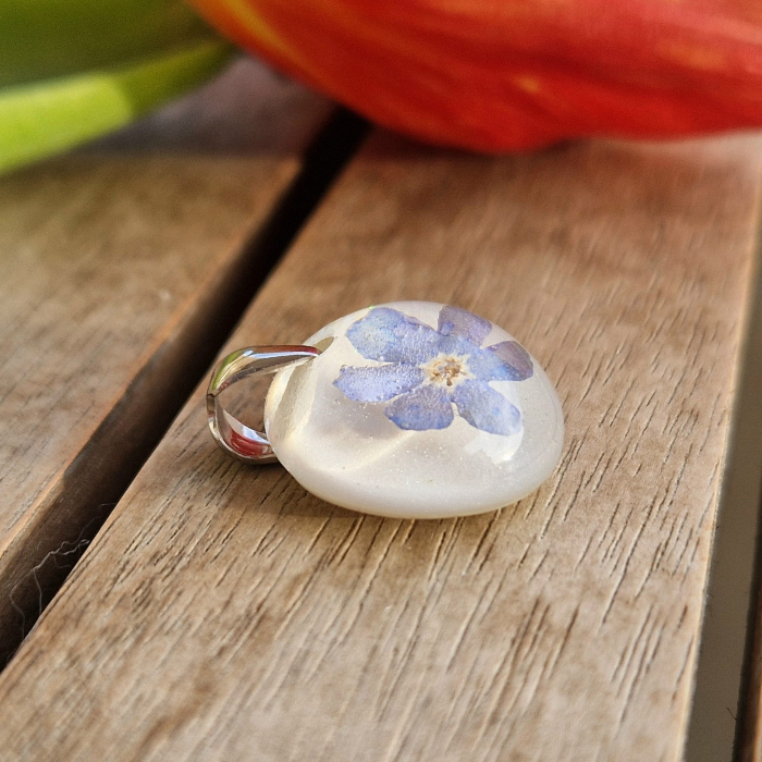 Pandantiv argint cu  nu-mă-uita [2]