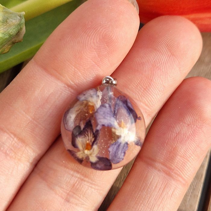 Pandantiv argint cu viola [4]