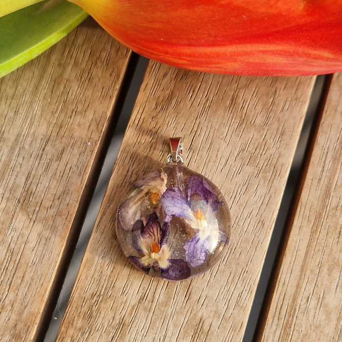 Pandantiv argint cu viola [3]