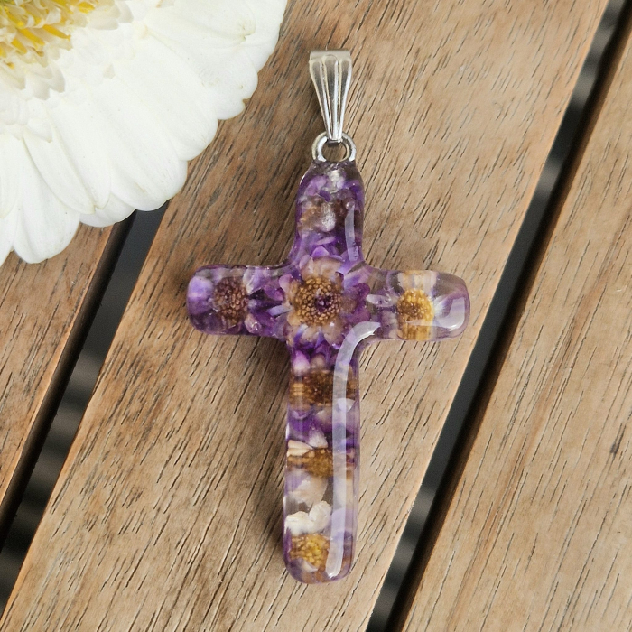 Szalmavirág acél medál [2]