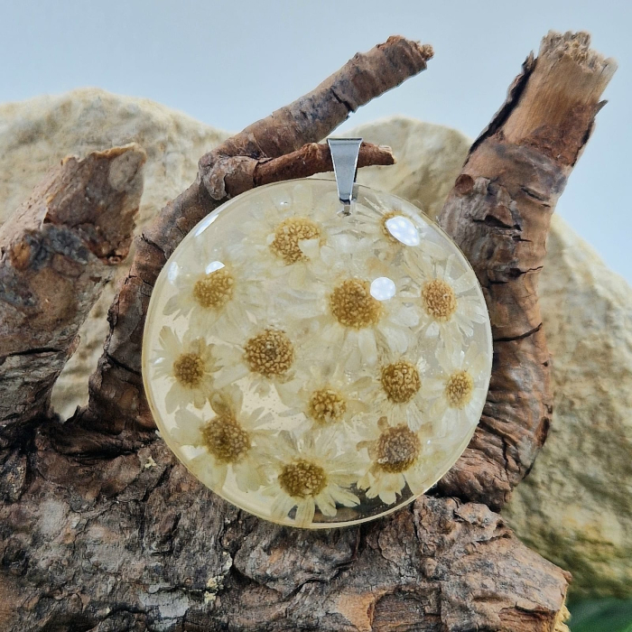 Szalmavirág acél medál [1]