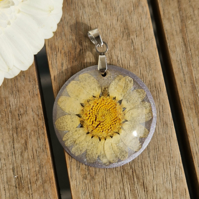 Pandantiv oțel cu margaretă [2]