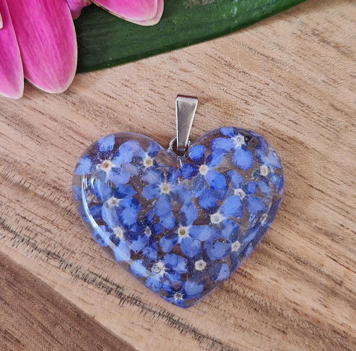 Nefelejcs acél medál [2]