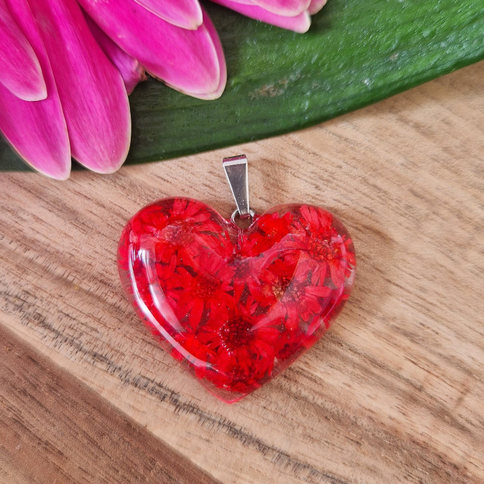 Szalmavirág acél medál [2]