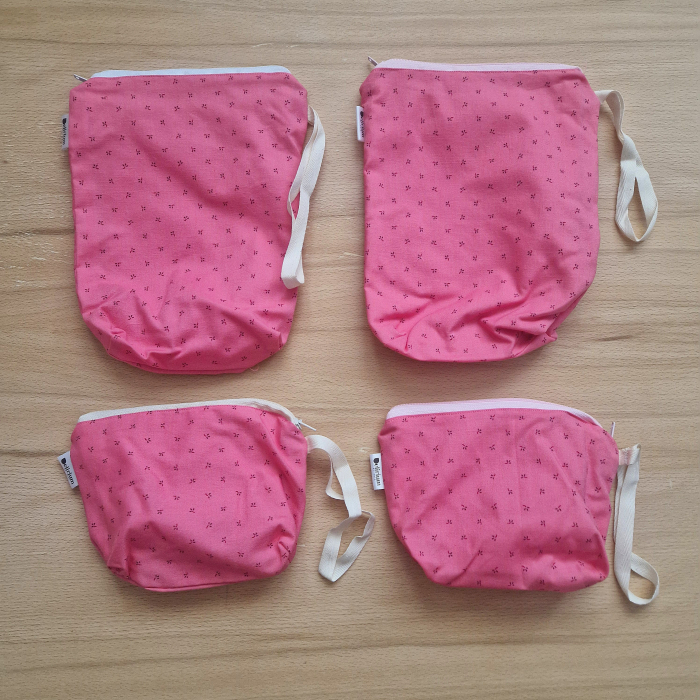 Nasi-tasi cipzárral - rózsaszín [2]