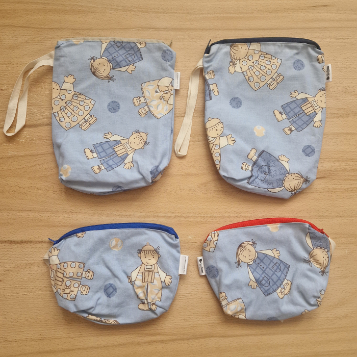 Nasi-tasi cipzárral - albastru [2]