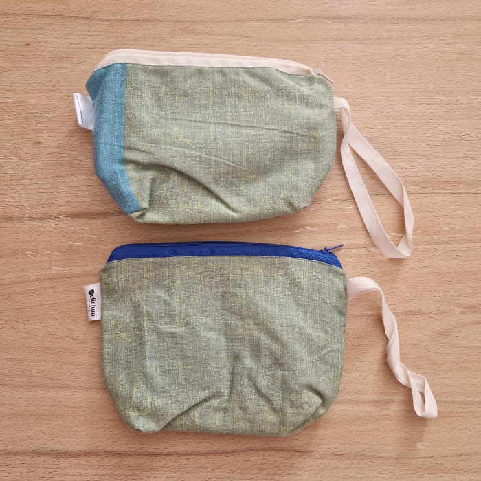 Sac pentru ronțăieli cu fermoar - verde-albastru [2]