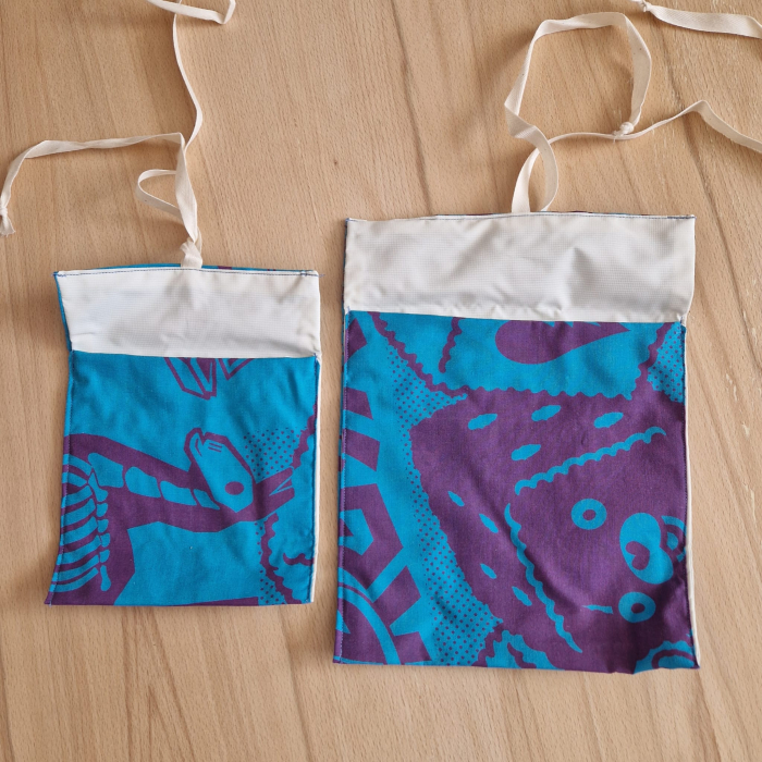 Sac pentru ronțăieli cu șnur - mov, albastru [3]