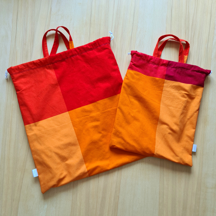 Săculeț de depozitare pentru pâine - portocaliu, roșu [2]