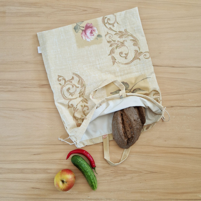 Săculeț de depozitare pentru pâine - floral vintage [1]
