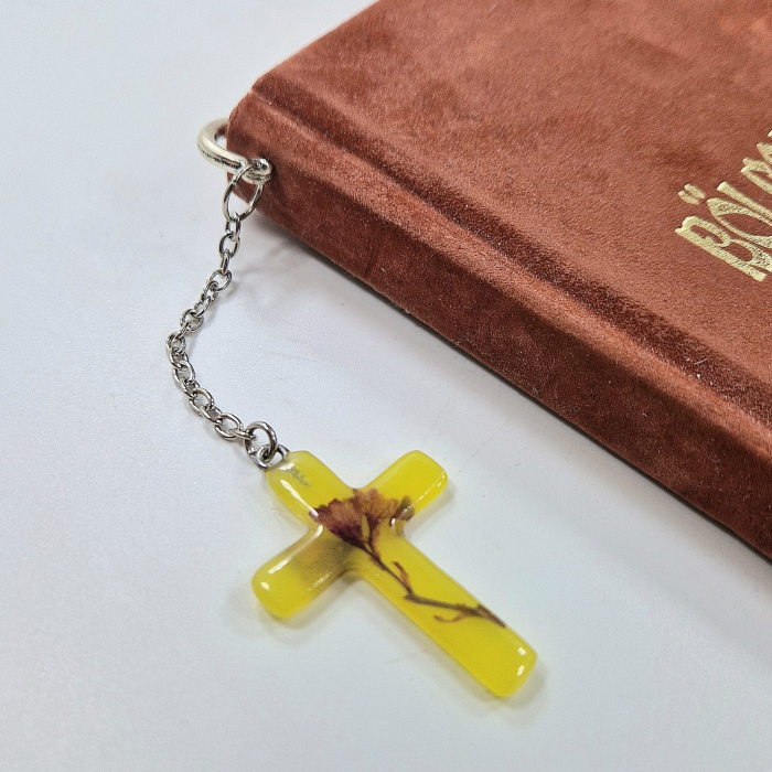 Semn de carte cu flori de heuchera [2]