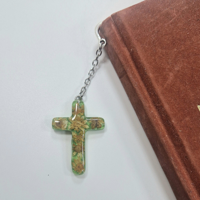 Semn de carte cu flori de pai [1]