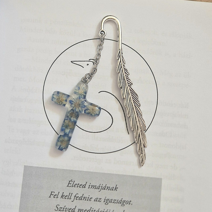 Semn de carte cu flori de pai [2]
