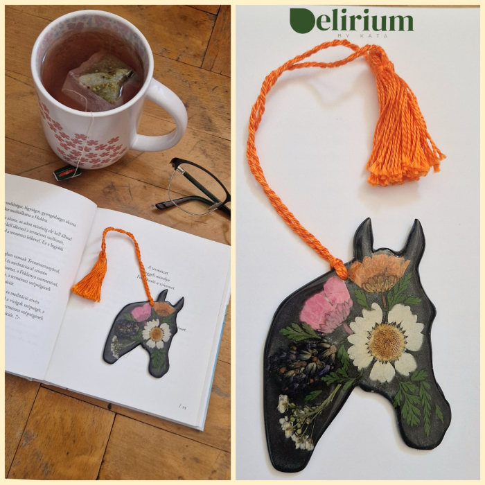Semn de carte cu flori salbatice - cal [2]