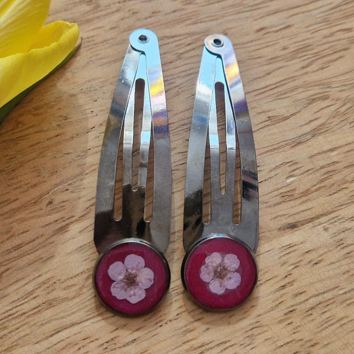 Set agrafe păr cu flori de prun [2]