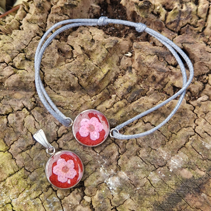 Szilvavirág acél ékszer szett [2]