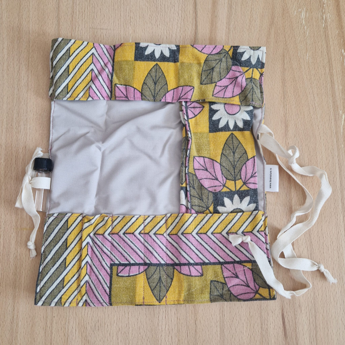 Utazó evőeszköztartó - virágos [5]