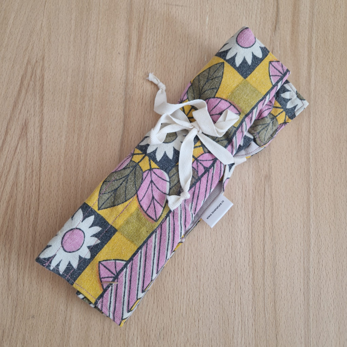 Utazó evőeszköztartó - virágos [2]