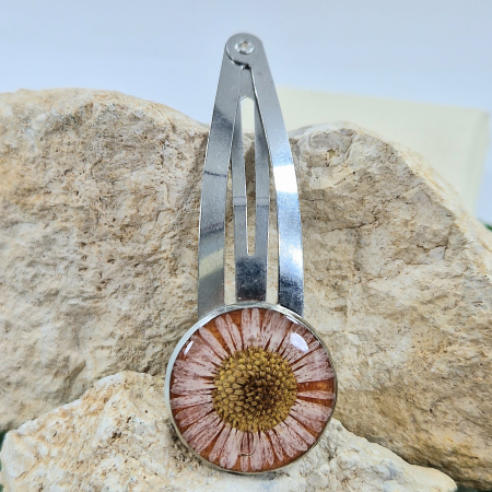 Accesorii păr - Agrafă păr cu floarea de bănuți