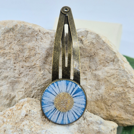 Accesorii păr - Agrafă păr cu floarea de bănuți