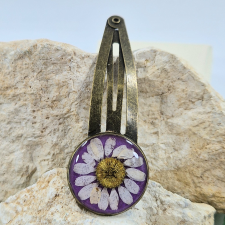 Accesorii păr - Agrafă păr cu mușețel