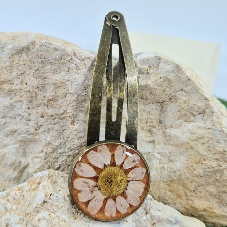 Accesorii păr - Agrafă păr cu mușețel