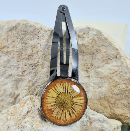 Accesorii păr - Agrafă păr cu floarea de bănuți