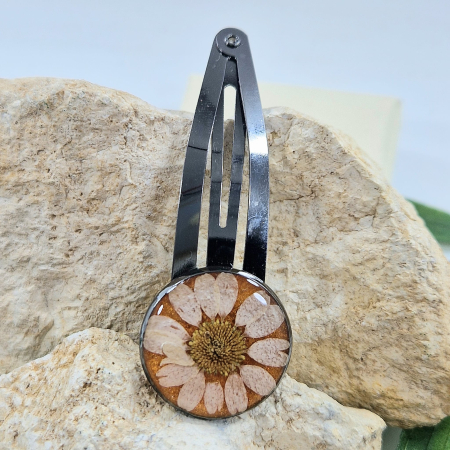 Accesorii păr - Agrafă păr cu mușețel