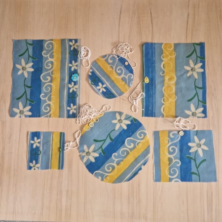 Ambalaj din ceară de albine pentru alimente -albastru [3]