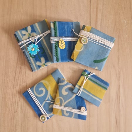 Ambalaj din ceară de albine pentru alimente -albastru [2]