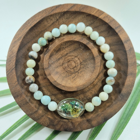 Brățară - Brățară Amazonit din sfere de 6mm – încheietură 17 cm