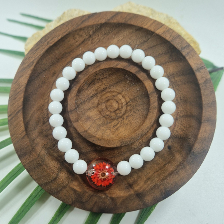 Karparec - Ónix karkötő 6mm-es gyöngyökből – 15 cm csuklóméret