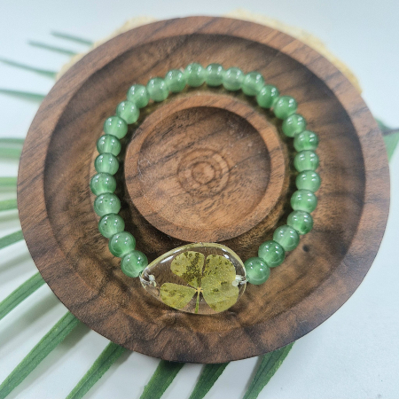 Karparec - Aventurin karkötő 6mm-es gyöngyökből – 16 cm csuklóméret