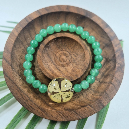 Brățară - Brățară Aventurin din sfere de 6mm – încheietură 15 cm