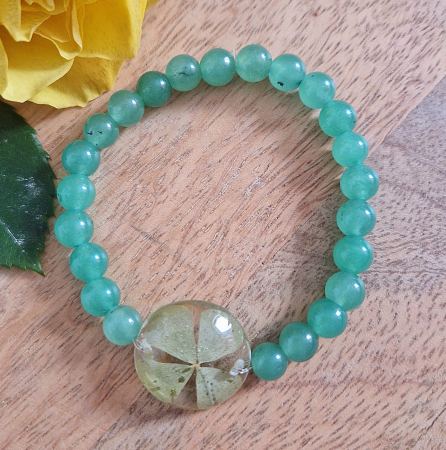 Brățară Aventurin din sfere de 6mm – încheietură 14 cm [1]