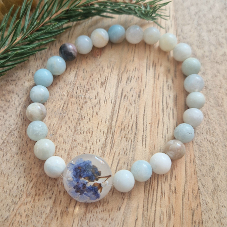 Brățară Amazonit din sfere de 6mm – încheietură 15 cm [1]