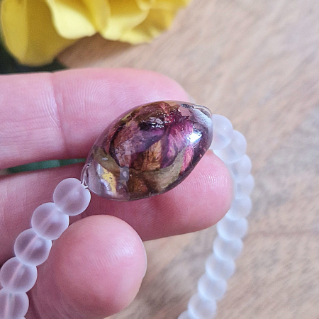 Brățară Cristal de Stâncă din sfere de 6mm – încheietură 15 cm [2]