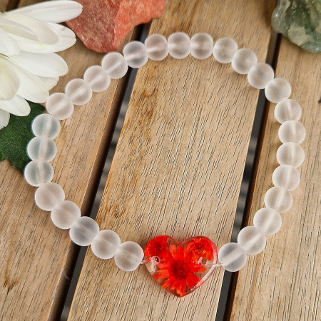 Brățară Cristal de Stâncă din sfere de 6mm – încheietură 15 cm [1]