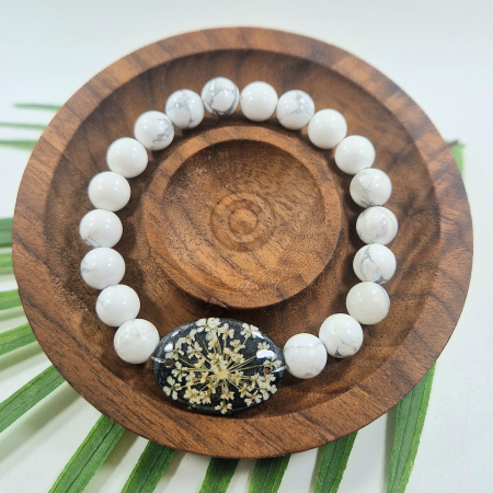 PRODUSE NOI - Brățară Howlit din sfere de 8mm – încheietură 16 cm