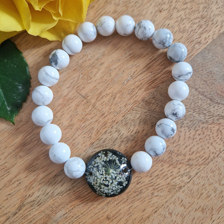 Brățară Howlit din sfere de 8mm – încheietură 16 cm [1]