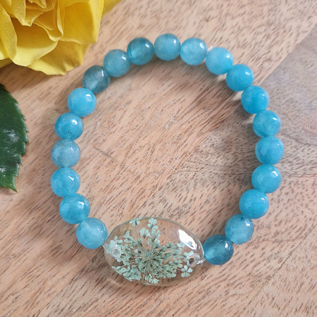 Brățară Apatit din sfere de 8mm – încheietură 16 cm [1]