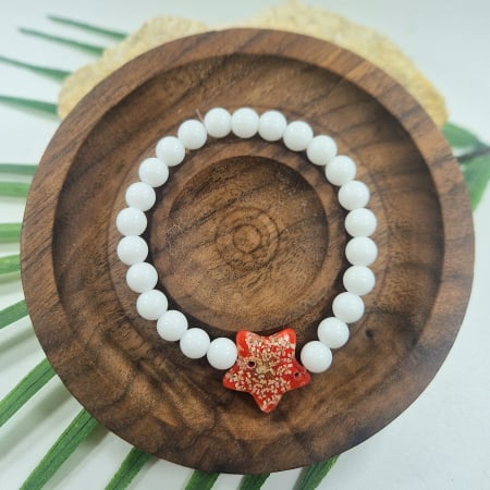 Karparec - Ónix karkötő 6mm-es gyöngyökből – 14 cm csuklóméret