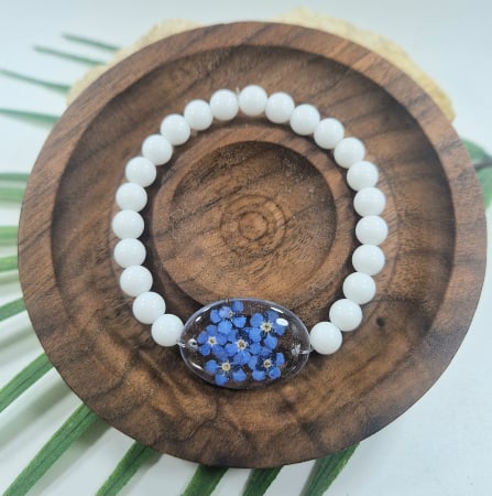 Karparec - Ónix karkötő 6mm-es gyöngyökből – 14 cm csuklóméret