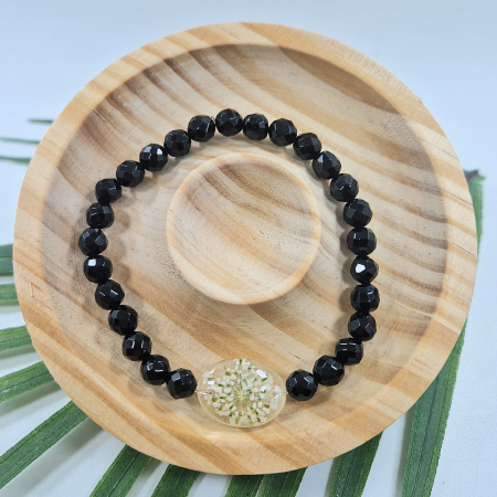 PRODUSE NOI - Brățară Onix din sfere de 6mm – încheietură 16 cm