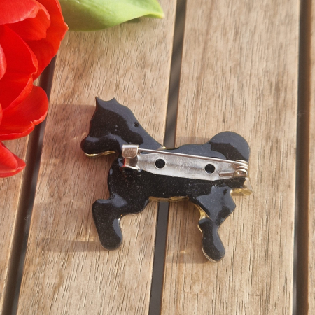 Broșă cu flori sălbatice - cal [2]